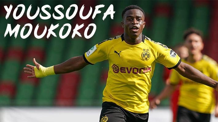FoxScout6's tweet photo. Youssoufa Moukoko ● The Black Mamba ● 🇩🇪⚽️. a Great Scorer playing for Borrusia Dortmund, He is the future scorer of the German national team.

🆕📺 Highlights: https://t.co/VJNZjbsEil https://t.co/0dY6m7sMcJ