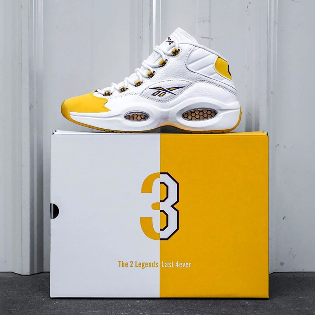 Reebok Question Mid PE “Yellow Toe 