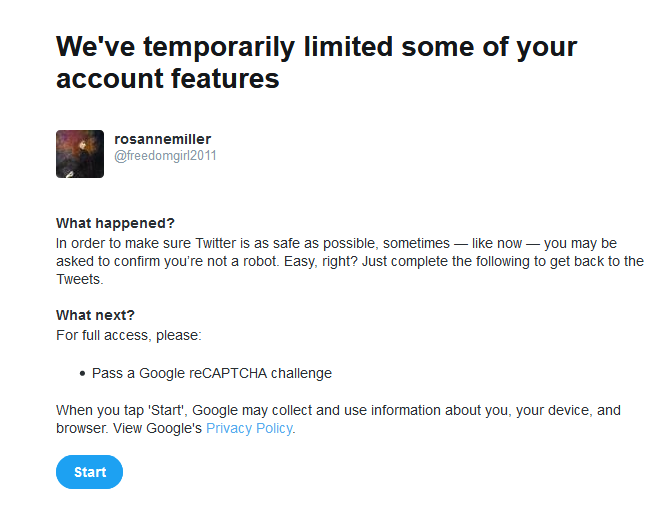 Again...so twitter works with Google...
and they want information on who I talk to,
what topics I like to share..
I refuse be intimidated and self censor my free speech,just like I refuse to limit my oxygen supply to please people by #WearAMask aka people that are hypochondriacs!
