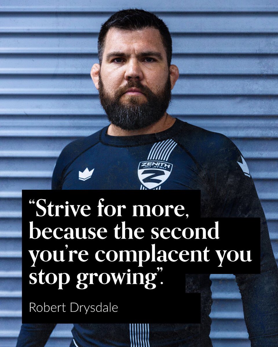 fighters_voice's tweet photo. “Strive for more, because the second you’re complacent you stop growing”. 

Watch the full interview on https://t.co/S6jeZ4Dbmz

@robertdrysdalejj 

#mma #robertdrysdale #ibjjf #adcc #combatsports #martialarts #blackbelt #champion #fightersvoice https://t.co/k9rW4cxo5M