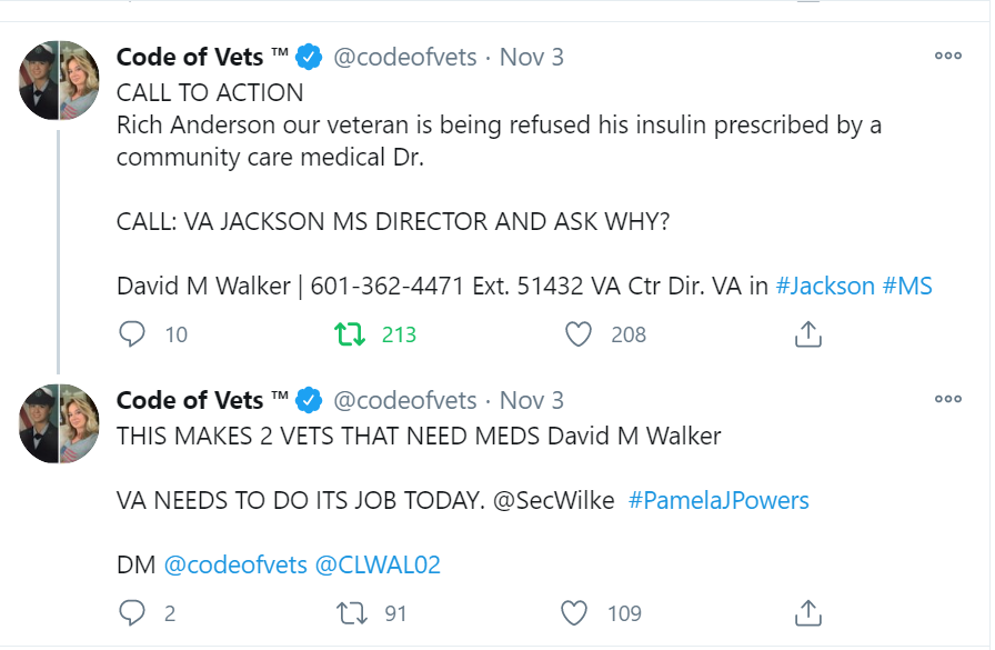 codeofvets tweet picture
