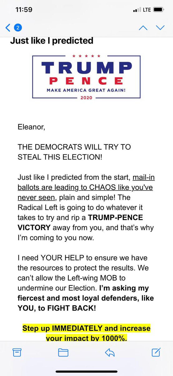 kaiesh's tweet photo. . @realDonaldTrump  I thought you were super mega rich though. So why are you asking the working public to fund you?

#MAGA

.@paulg .@StephenAtHome .@PadmaLakshmi https://t.co/866qmBzV2o
