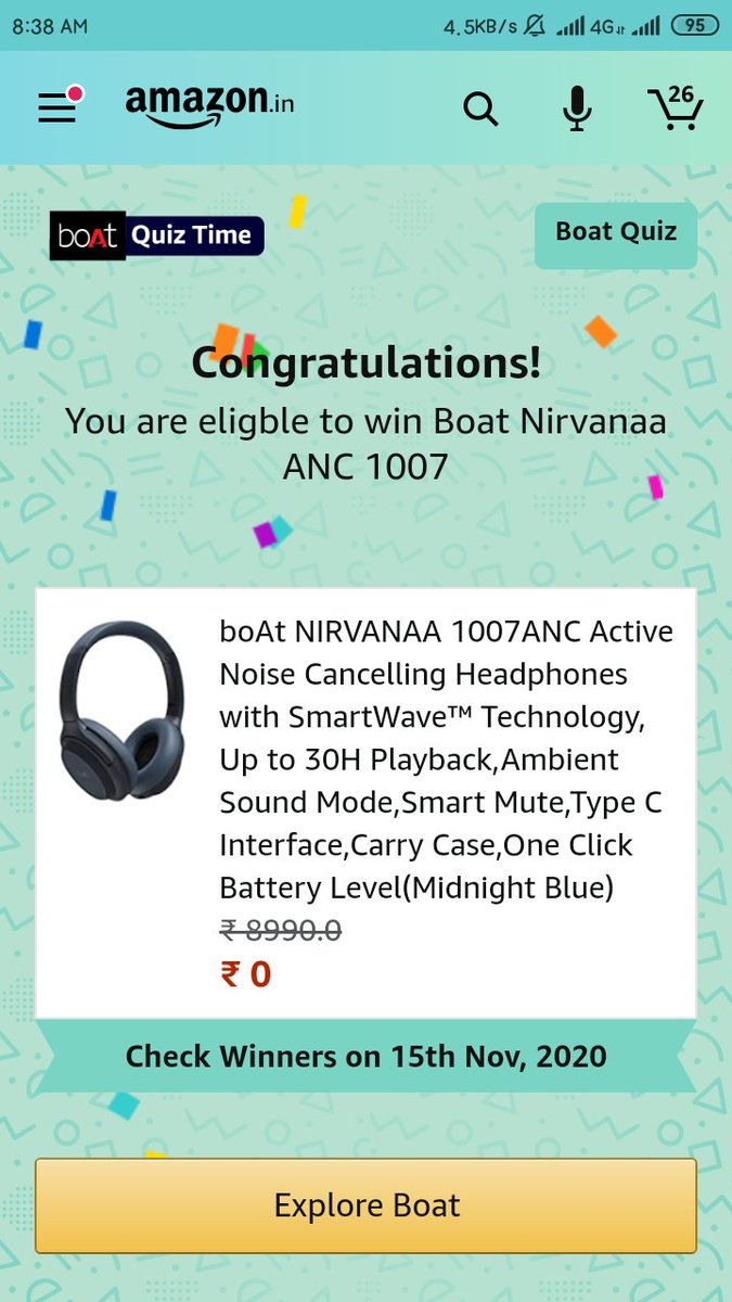 SurajJoshi875's tweet photo. @amazonInQuiz #AmazonQuiz 
#Amazon 
#AmazonApp 
#DailyQuiz 
#QuizTime 
#AmazonIndia https://t.co/n9d0KT2cm7