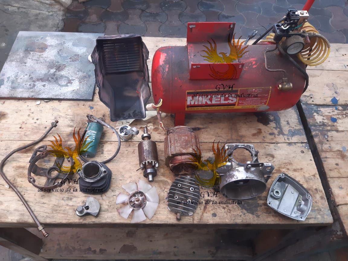 EmbobinadoGVH's tweet photo. Mantenimiento a compresora de aire marca Mikel’s de 2 H. P. #serviciogvh #mantenimiento #compresordeaire #mikels #compresora #motoresindustriales #mantenimientopreventivo https://t.co/DordAPtZp9