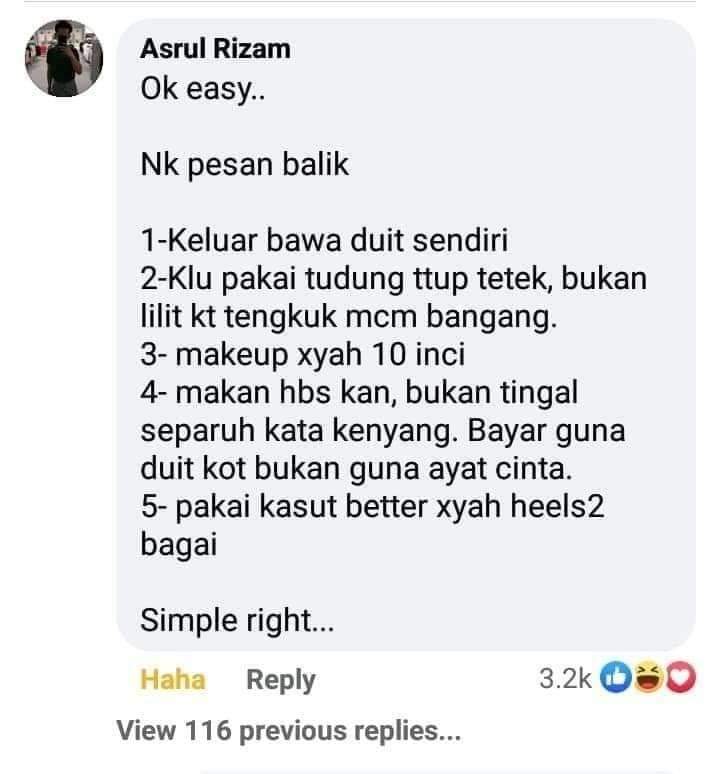 Perempuan      Vs        Lelaki