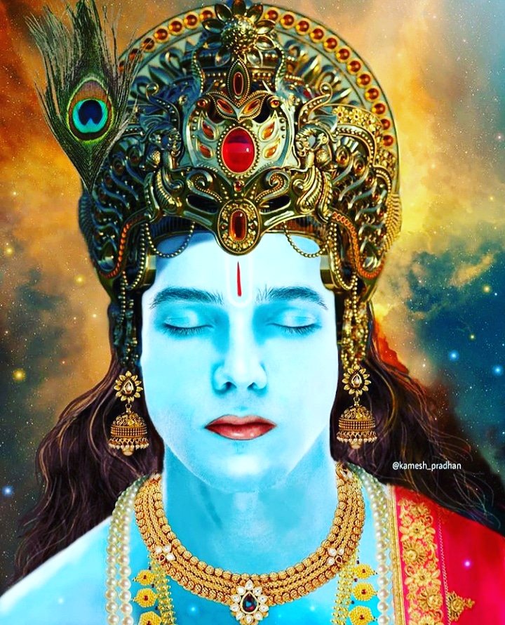 Rig Ved 1.33.11When a person falls in the trap of lust and love then there is a flood of wishes and lust in him. To overcome this when he goes into the shelter of Parmatma, then he receives the grace & indulgence(अनुग्रह और विग्रह) of Parmatma and acquires an inner vision.1/7