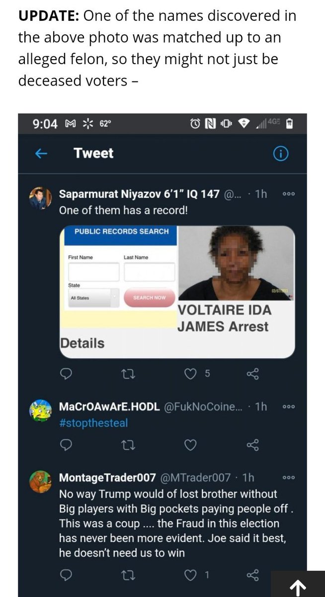 charliebayer8's tweet photo. Is this real? Whistleblower Michigan photo of dead people's names being used to vote. #michiganfraud #voterfraud @projectveritas @TomFitton @RichardGrenell 👇👇👇 https://t.co/sOH8K0lJI2 https://t.co/96uG7uPXQr