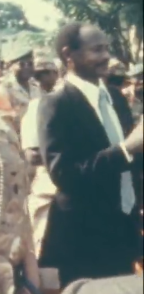5/
Stills of Yoweri Museveni, July 1979, from the clip above.