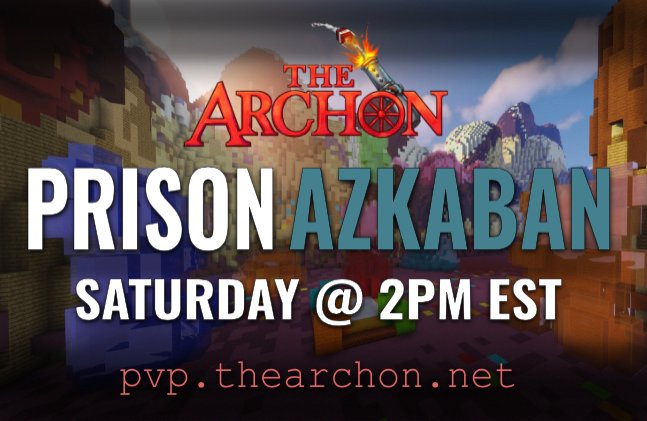 TheArchon's tweet photo. Prepare yourselves for the upcoming Prison Azkaban reset! 🚨

The next map will be live this Saturday @ 2PM EST 🕑

‼️ Follow &amp; Retweet for a chance to win the Godfather Rank ($250) ‼️

🔗https://t.co/hKiKiJqPbL
🔗https://t.co/MXjvEEn8M6
🔗https://t.co/tFsBwha1xY https://t.co/8eQ0T9q7UA