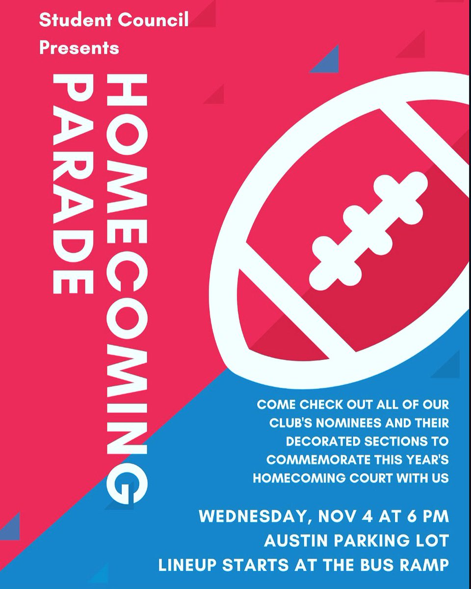 We’ve got our “float” under way!!  We’ll see you @ the parade, Bulldogs!! 🐶 <a href="/SFAHS_Bulldogs/">Austin High School</a> <a href="/StuCo_Bulldogs/">ahs student council🐾</a>