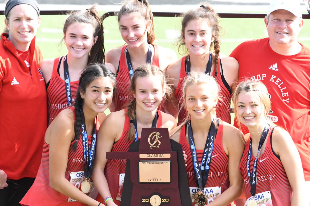 BKGirlsXC's tweet photo. 5A State Champions 2020!! Tremendous season we were not sure would be completed.  Amazing group racing and an awesome team backing them up today. 🌈🥇🏆@OkMileSplit @okhsrunning @AthleticsKelley https://t.co/LXE8nxhgVR
