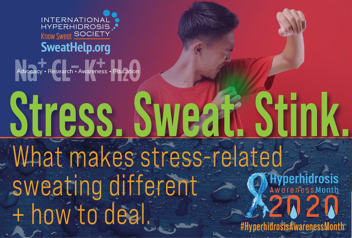 WeKnowSweat's tweet photo. The U.S. election has many of us worldwide feeling anxious. We can't make the election run smoother, but we can tell you why stress sweat is different (stinky!) + what to do about it!
#HyperhidrosisAwarenessMonth #KnowSweat2020 #KnowSweat #2020Election https://t.co/pBjbrrLEID https://t.co/Rmd3XR9OuO
