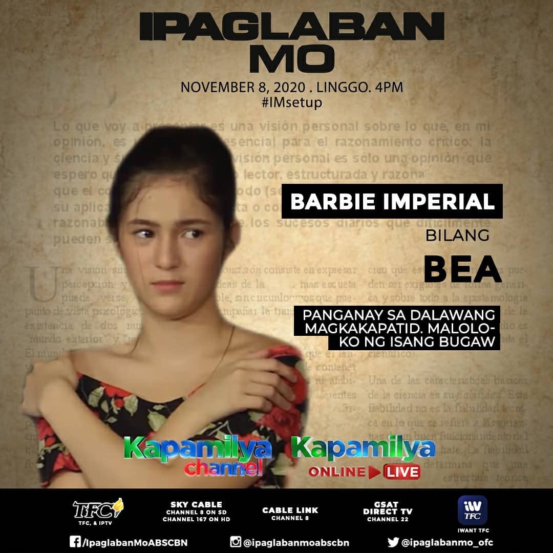 JUANBIEconfess1's tweet photo. Barbie-full week ahead! Not complaining at all! Watch her at these following shows this week!
#BagongUmaga Mon-Fri 2:30pm
#OhMando Thursday 9pm @iwanttfc
#IMsetup Sunday 4pm
So proud of Bie! Pagpatuloy mo lang yan. Support!๐@barbieeimperial
@rgedramaunit
@DreamscapePH https://t.co/jwkX0BsLmU