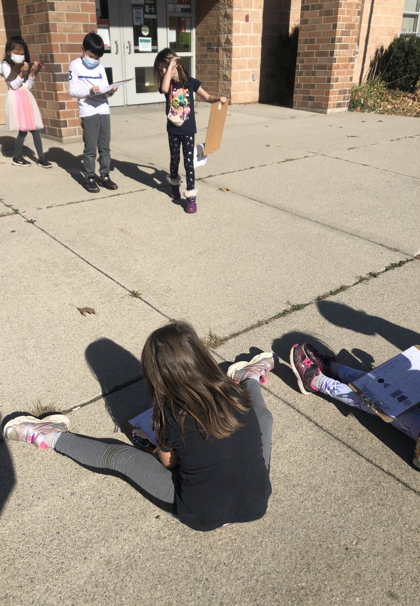 MsIkonomou's tweet photo. A good day for outdoor math. We had a harder time finding a trapezoid outside but they were successful! #2dshapes #planeshapes #flatshapes #geometry #grade1/2 #gradeone #grade1 #gradetwo #grade2 #iteachfirst #iteachsecond https://t.co/qOqMrFeVLC
