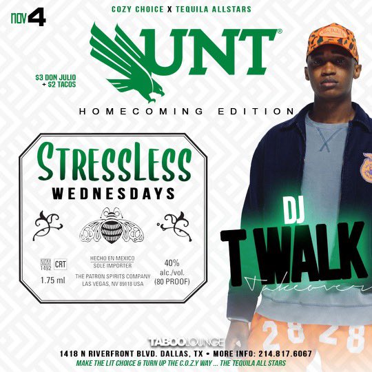 CozyHospitality's tweet photo. This Week #UNTHOCO2K20
Tonight #SLWEDNESDAYS
$3 Don Julio Shot
$2 Tacos
Free entry
Friday #DiorFridays
Everybody Free Before 11 pm
Saturday #COZYHeroes Day Party
Saturday Night Alumni After Party #SuccessSaturdays @ Level , Free Entry
Pop Out Mean Grean 💫 https://t.co/0g0J8gj2g0