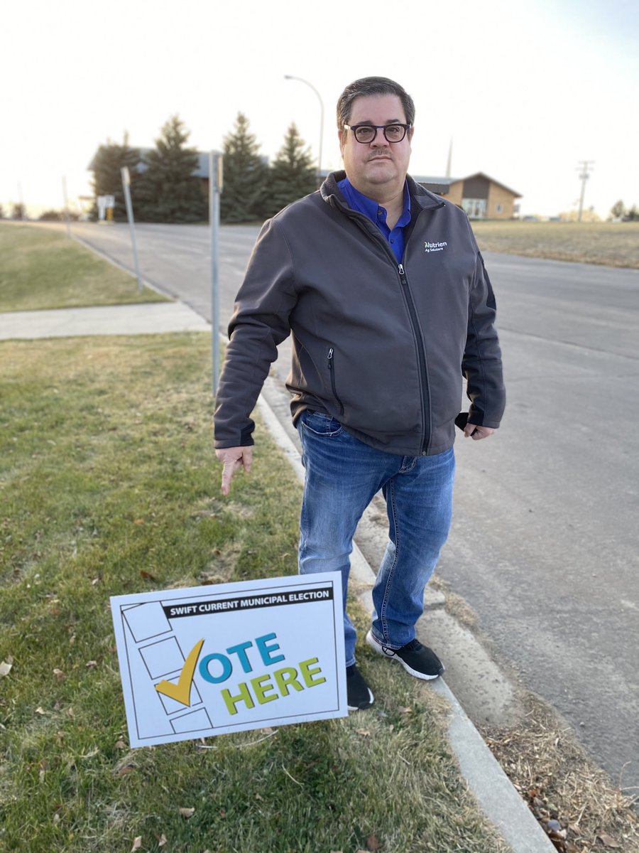 ken_linsley's tweet photo. All done voting in the advance polls. Very fast and efficient. If you want to chat prior to casting your ballot please reach out. Respectfully asking for your vote. #electkenlinsley #swiftcurrentelection https://t.co/zGymvZcyM2