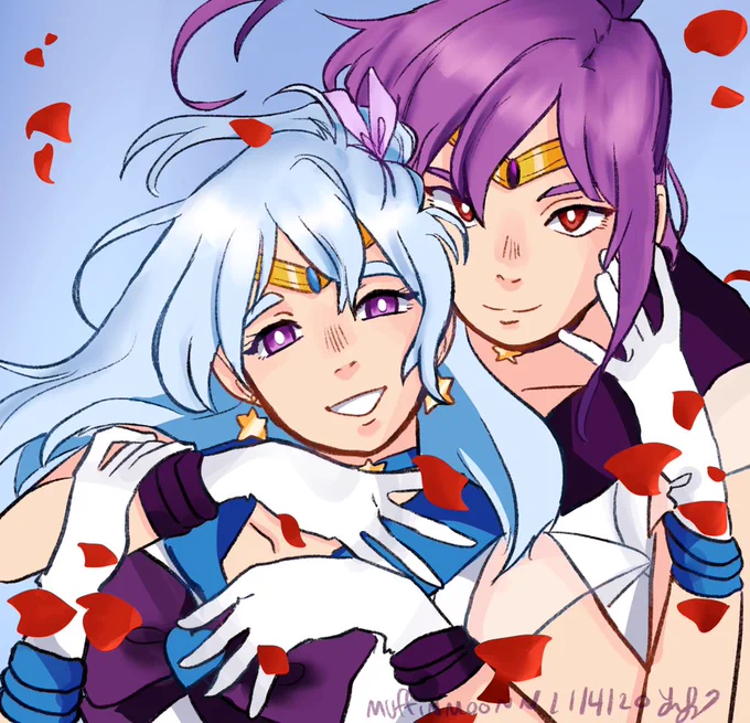 day 3: crossover

drew them as my favorite anime couple ?? #kaokanon #bandorirarepair 