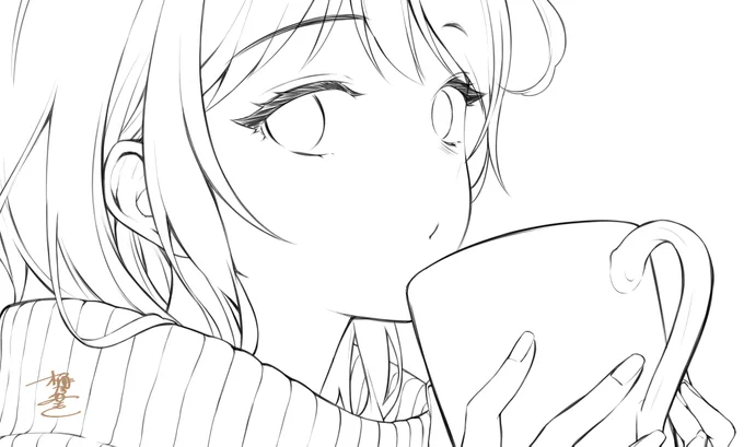 おはようごさいまふーふーwip☕ 