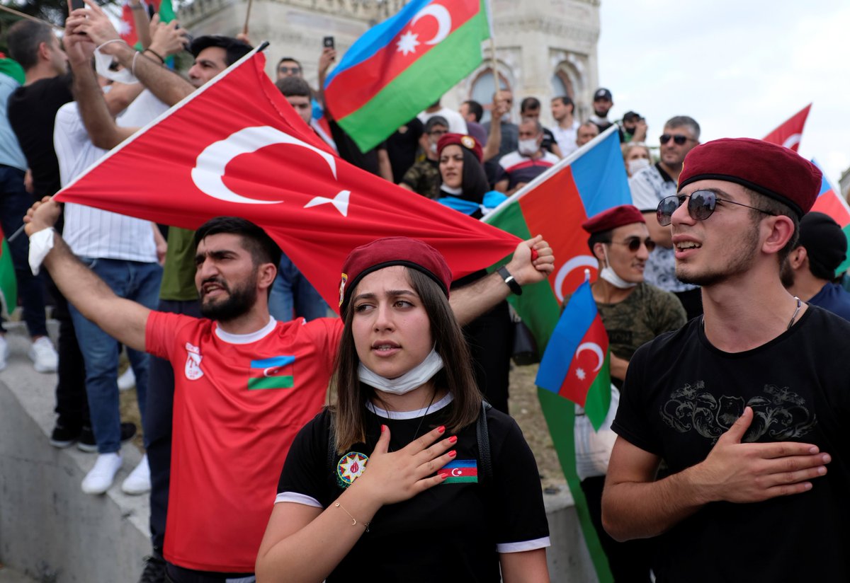 Both Turkey and Azerbaijan, share a Turkic culture and populations.Moreover, Turkey has no official relations with Armenia. In 1993 Turkey shut its border with Armenia in support of Azerbaijan during the war over Nagorno-Karabakh.