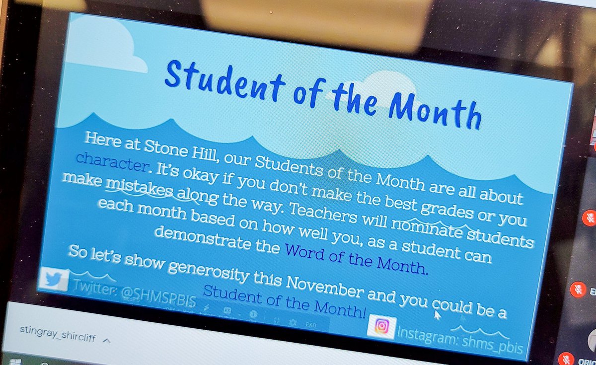 Shout out to our fabulous PBIS Team, led by one of our amazing Deans <a href="/Royster_SHMS/">Jaclyn Royster</a> on such a great opening lesson for our word of the month. I just love that our school is so intentional about kindness and celebrating the whole child.<a href="/SHMSPBIS/">Stone Hill PBIS</a> <a href="/StoneHillMiddle/">Stone Hill Middle</a> <a href="/kanneclark/">Kathryn Clark</a>