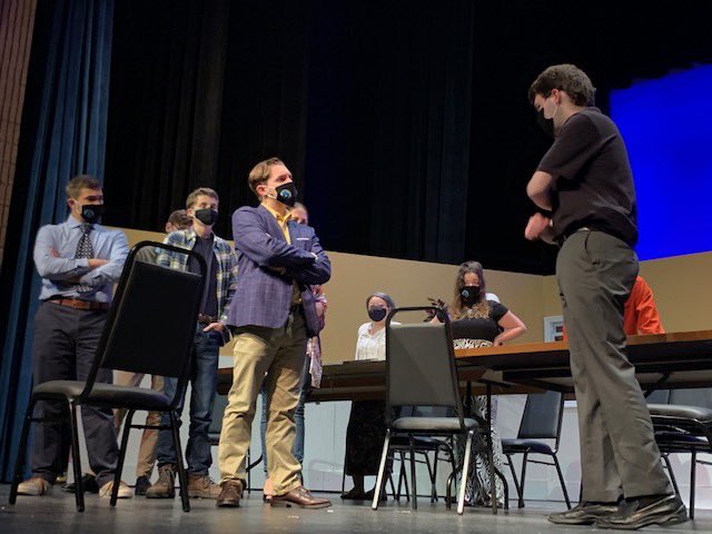 PegasusProdCo's tweet photo. Tech Rehearsals are underway for Pegasus’ forthcoming production of 12 Angry Jurors! Performances will run November 6, 7, 13, and 14 @ 7pm, 8 @ 2pm, and 12 @ 5pm #CBATwelve #TheCBAWay https://t.co/PIOC5YGilh