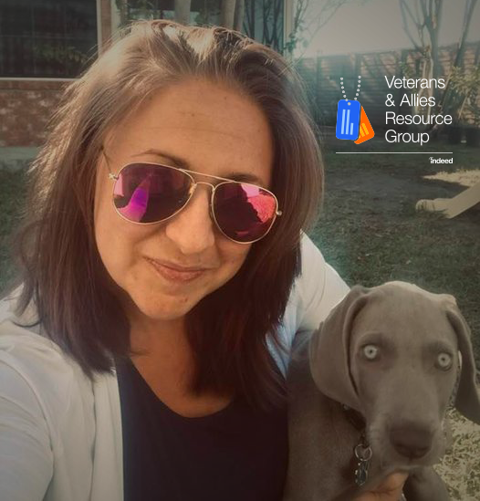 InsideIndeed's tweet photo. During November, we're celebrating those who serve around the world by highlighting members of our Veterans & Allies Inclusion Resource Group. Hear more about Jacqueline's story https://t.co/4a0A6HDiJM #IndeedInclusion #insideindeed https://t.co/fDQjg9iAZ6