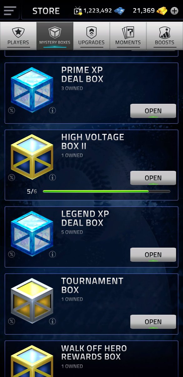 ThatsBoutRight's tweet photo. LAST BOXES (5 of 6 TWICE!) guaranteed counter bonus player scam for #HighVoltage box on MLB 2020 #TapSports app. Mon-Tues 11/02/20-11/03/20. 
@GluTapSports

#MLB2020 #bonusplayers #lastbox #glucheat #lastbox #glugorithm #gluscam #mlbtapsports https://t.co/Ut73CgkkUc