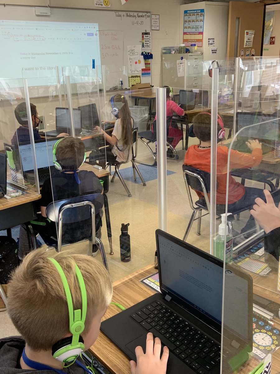 SSDITDEPT's tweet photo. Has been a busy couple of weeks for Mrs. Chartrain... lessons in Read &amp; Write, Google Docs 101, navigating Google Classroom. Love working with ALL my elementary students in Salem! #salempride #perseverance https://t.co/3LzmgNx2XT