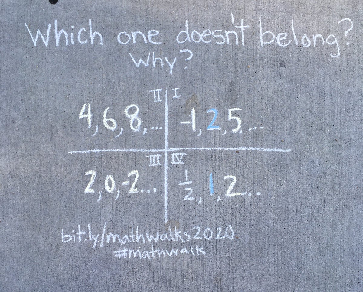 traciteacher's tweet photo. Integrated 1 is starting sequences today! Another campus #mathwalk for me! #iteachmath #mathgraffiti #sidewalkmath #sandiegomath #MTBoS #wodb https://t.co/L3Nx0sv8oN
