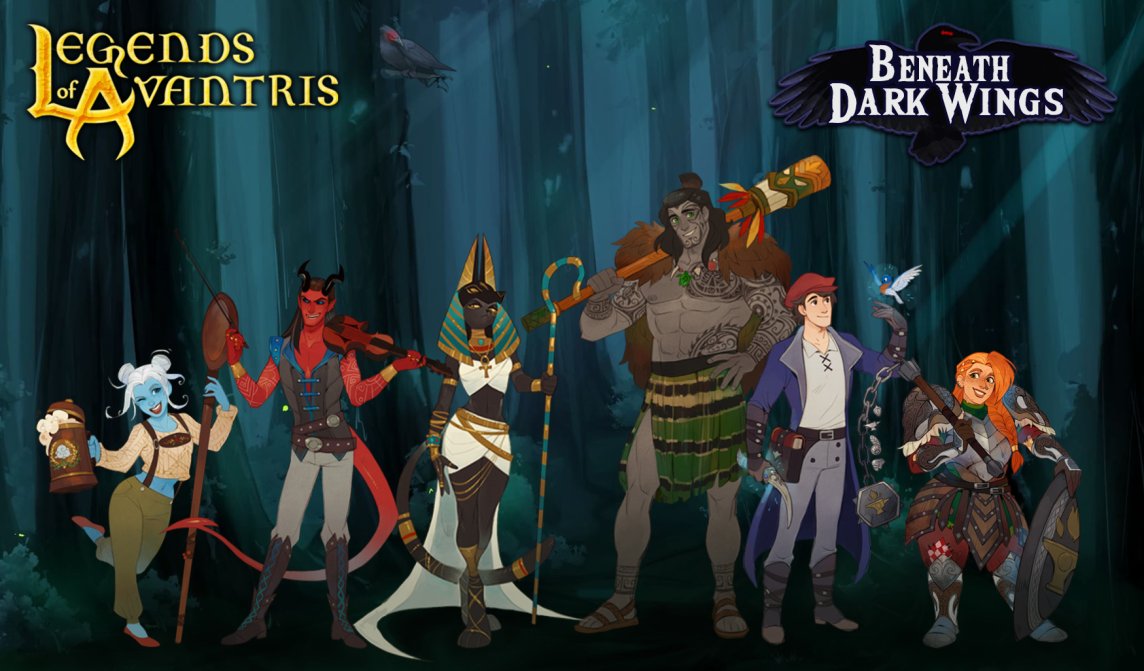 AvantrisLegends's tweet photo. 🚨Beneath Dark Wings will be returning 11/14!🚨

With Strahdtober complete, our regularly scheduled Avantris content will start back up again November 14th at 2pm ET! Join the entire Avantris crew as the unlikely party uncovers demonic mysteries!

#dnd #ttrpg https://t.co/sC7FAjquLx