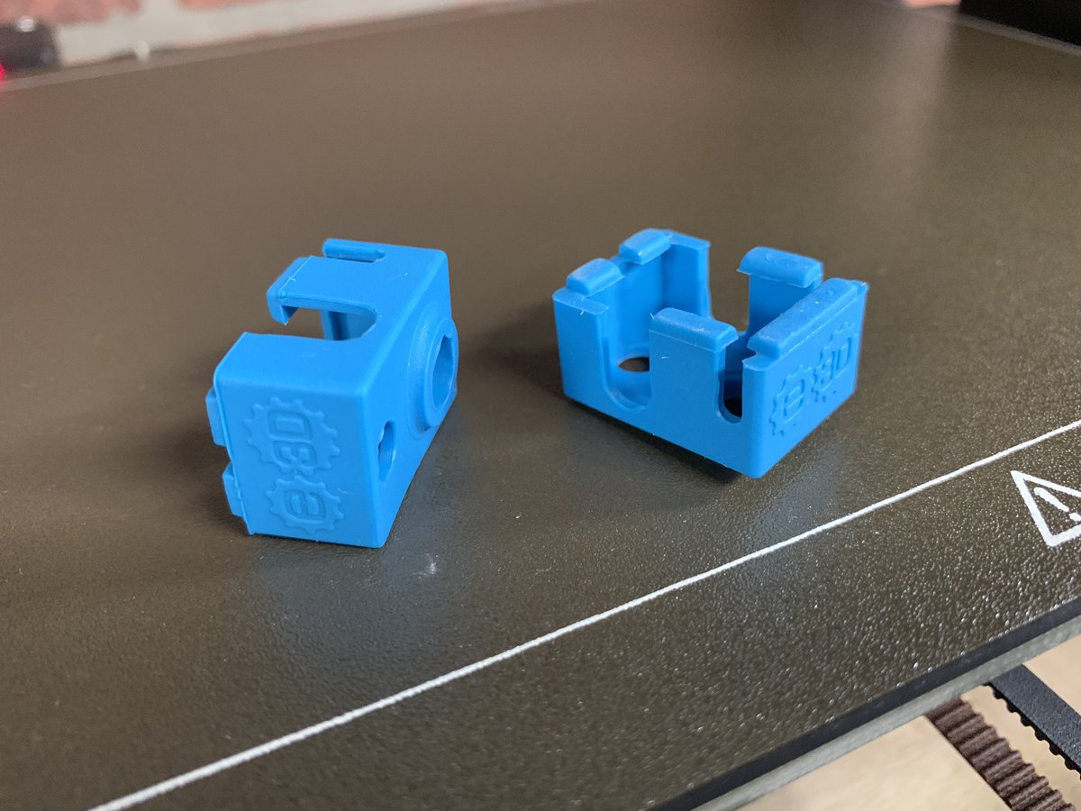 repkord's tweet photo. Finally getting around to socking up the @Prusa3D print farm. Consider this your 3D Printing PSA for the day: "Print Safe, Wrap Up Your Hot End" @E3DOnline https://t.co/Q8cUmRkKfh