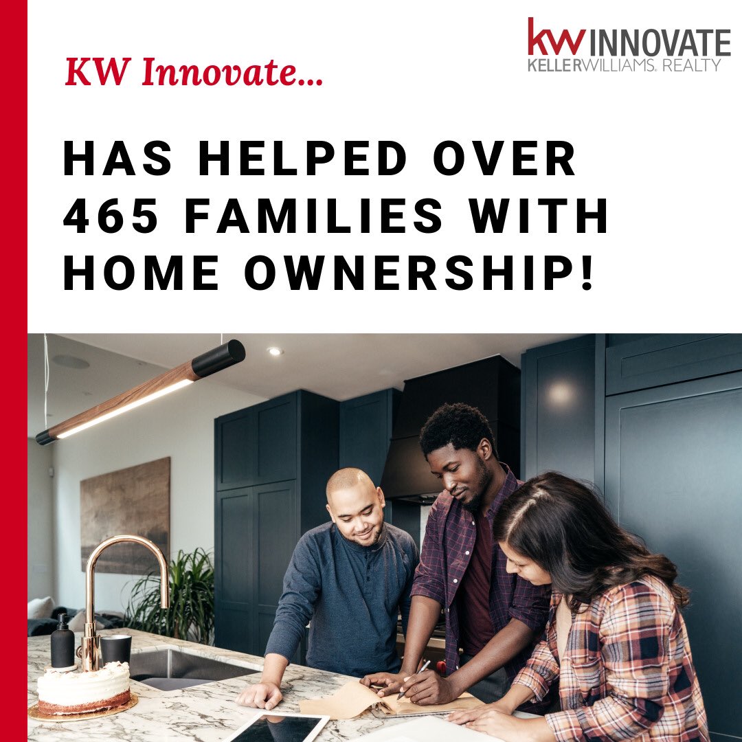 KWInnovate's tweet photo. KW Innovate has helped OVER 465 families with Home Ownership! 🏡 #kwinnovate #homeownership https://t.co/hrXQYqorU8