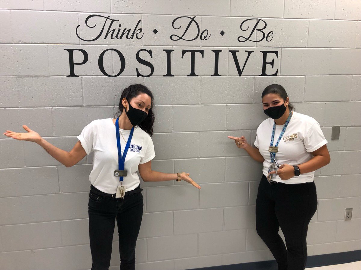 CaloosaM's tweet photo. Ms. Portier and Ms. Gonzales are role models for Think Positive, Do Positive, Be Positive! @CaloosaM #loveleeschools https://t.co/r9IyzAIqgS