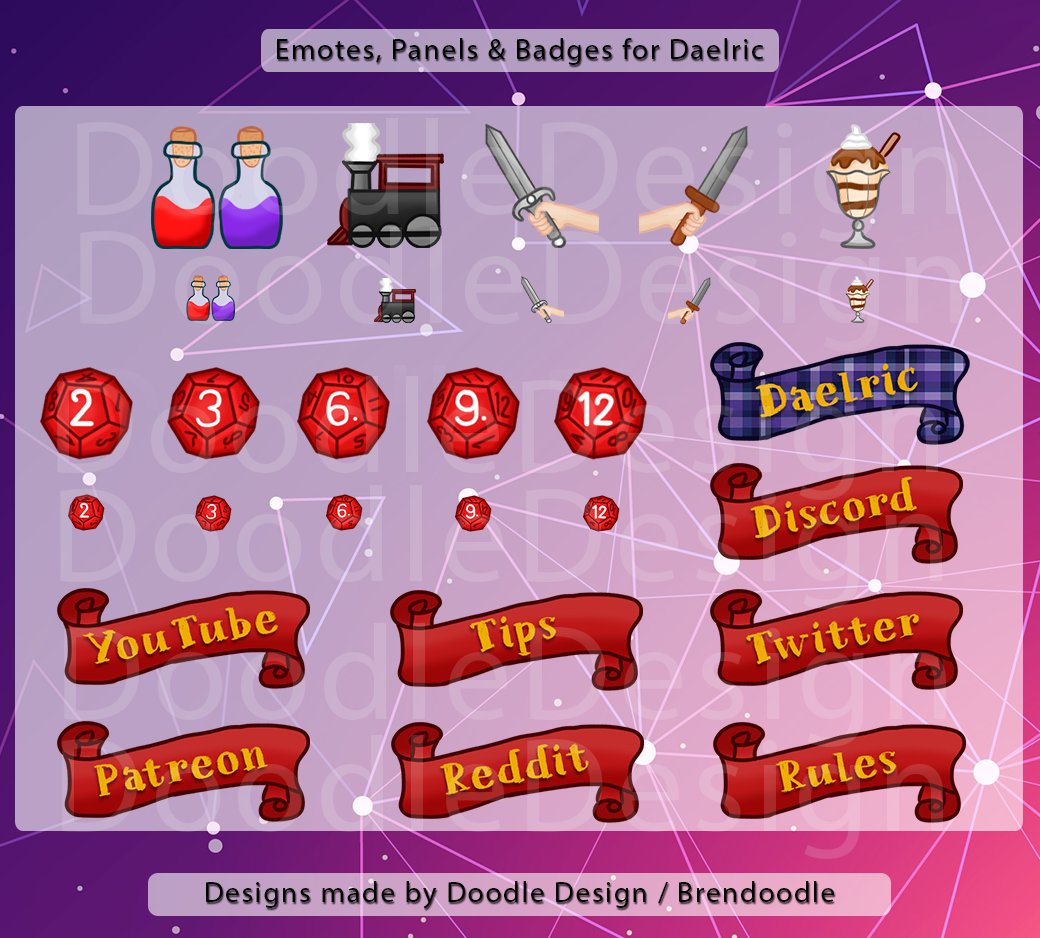 QueenDoodle_'s tweet photo. 🌺November &amp; December slots are open! 🌺

I can help you with:

- Twitch emotes (Drawn, image &amp; text)
- Sub badges
- Bit/cheer badges
- Panels
- Screens (Offline, brb etc)

DM for a commission! ✉️

RT = ♥

#twitchemotes #twitchaffiliate #twitchartist #twitchstreamer #gfx https://t.co/0qlahUEWyi
