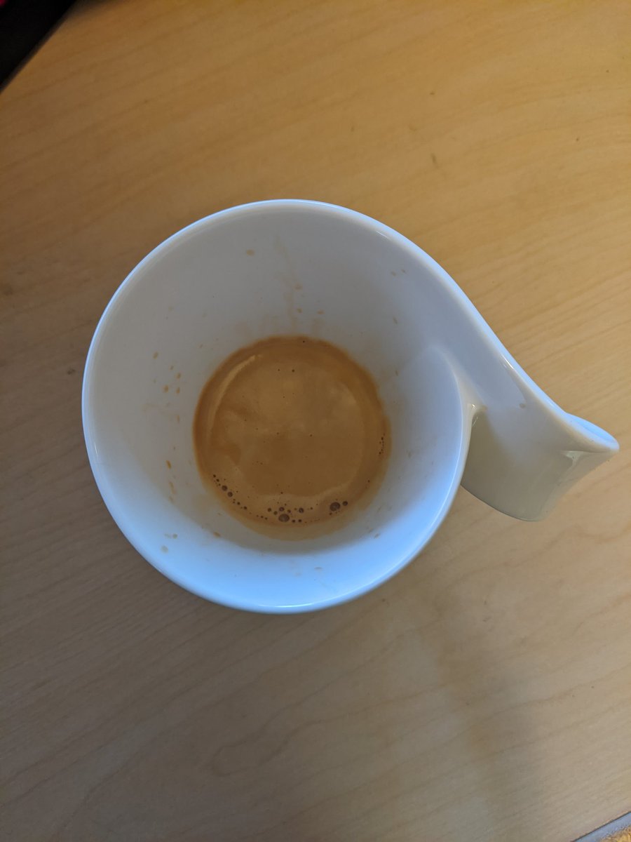 A perfect 35 second espresso pressure double shot.  Today's success.  🖤 Beautiful, precise machines + art.