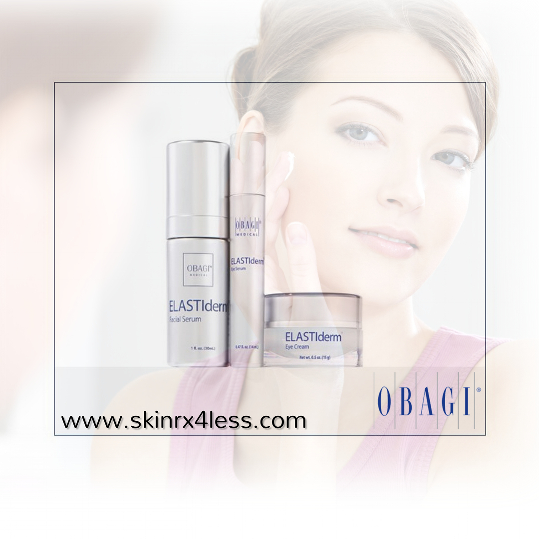 SkinRx4Less's tweet photo. While ELASTIderm® Facial Serum is specifically designed to address loss of skin firmness, elasticity, sagging, and/or crepiness. Eye Cream and Eye Serum were designed uniquely for the eyes. Layer the elastic power with ELASTIderm products on sale now at https://t.co/VowaA06p9Y https://t.co/vpgurwwFas