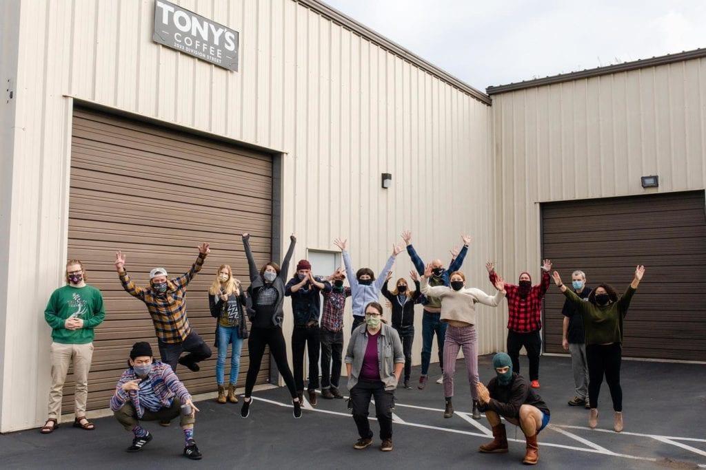 BellinghamExp's tweet photo. ☕ Tony's Coffee was just named by Roast Magazine the “2021 Macro Roaster of the Year.” This award recognizes product excellence, sustainability, leadership, roasting innovation, and commitment to diversity, inclusion and equity. #bellinghamexperience #craftbev #tonyscoffee https://t.co/VroUbjHsMO