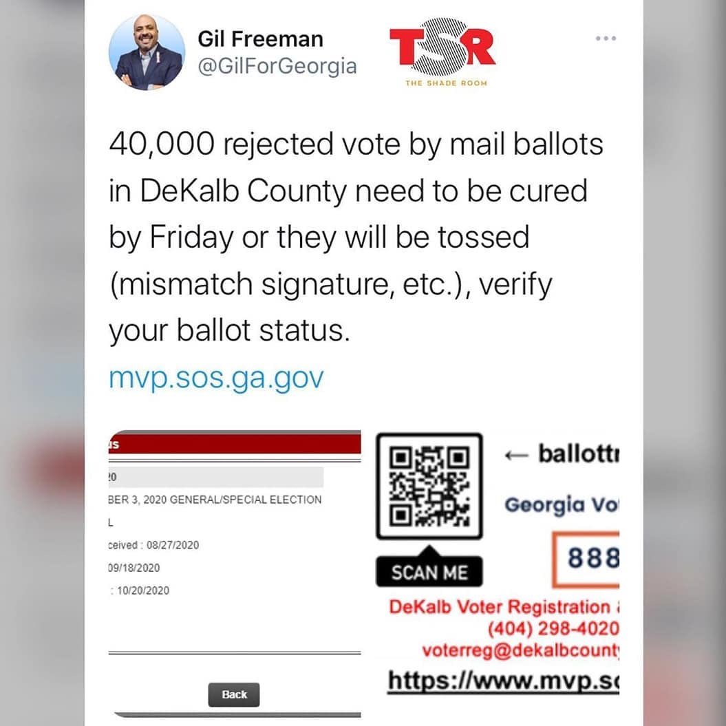 scooterviolator's tweet photo. If you stay in Dekalb Co and u voted by mail in ballot go check it to make sure it doesn't get thrown out! #GA #Georgia #DekalbCo https://t.co/1LgLaxcOdb