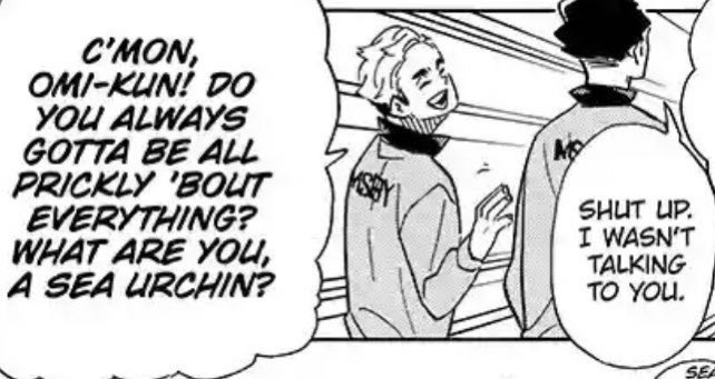 can i point out that everytime they bully atsumu, sakusa is always present?