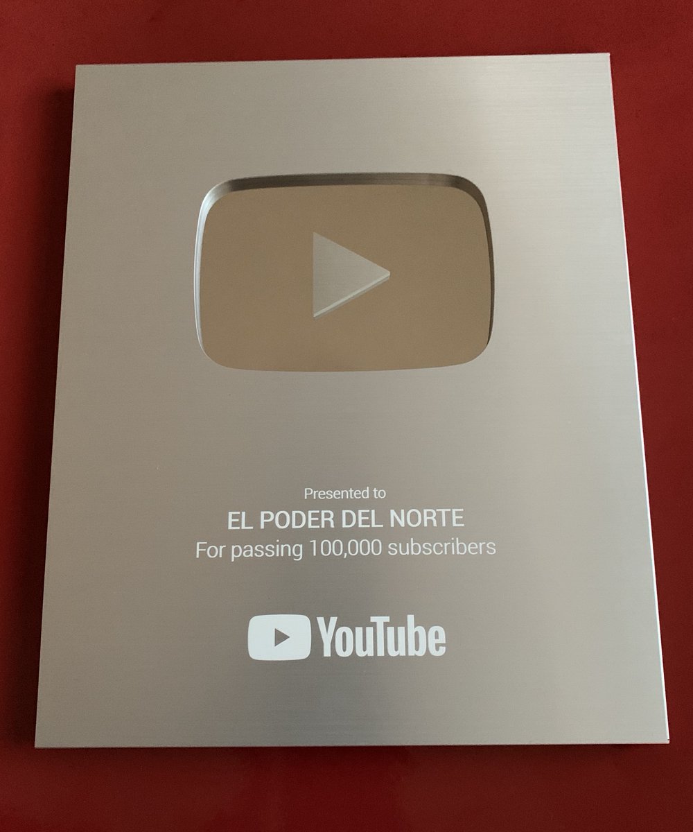 Felices de recibir este tipo de premios por parte de <a href="/YouTube/">YouTube</a>. Gracias por todo su apoyo😀

Canal: youtube.com/channel/UCvBVT…