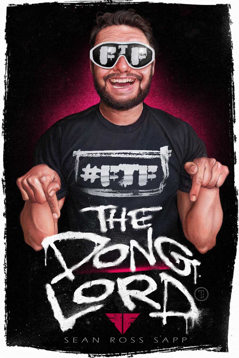 Did one of Luke &amp; Oli, only right i do a painting of the 🐐, the current champ, and my favorite guest on #QuizzleMania, "The Dong Lord" <a href="/SeanRossSapp/">Sean Ross Sapp of Fightful.com</a>. hide ya moms lol <a href="/partsFUNknown/">partsFUNknown</a>