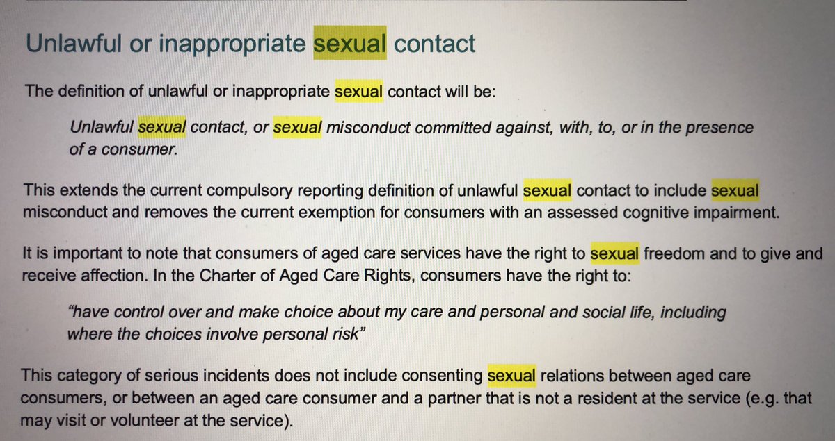 KindPandemic's tweet image. This is a big step forward in Rights of older women in res care. Serious incident report scheme will include reporting sexual assault by a person with cognitive impairment. My shoulders just dropped. Now to do something with the data ... to create change @OPAN_AU @age_no_barrier