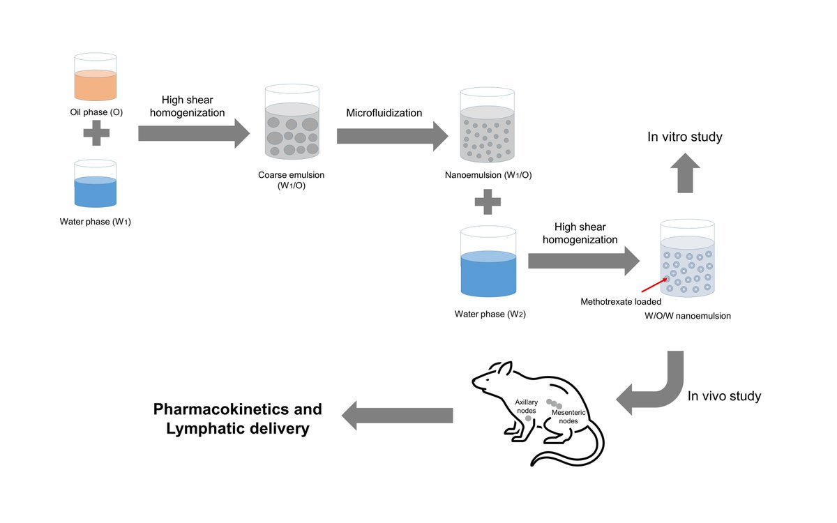 MDPIpharma's tweet photo. #mdpipharmaceutics Their research proposes a methotrexate-loaded nanoemulsion as a good candidate for enhancing targeted lymphatic delivery of methotrexate.
https://t.co/FBzu6Ks5uM
#methotrexate #nanoemulsion https://t.co/zRGgZVRYFo