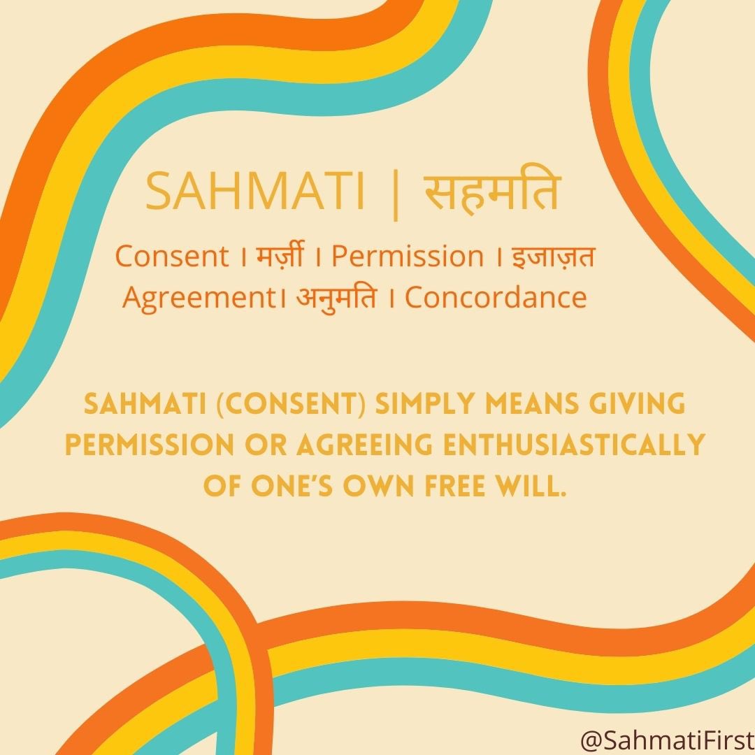 SahmatiFirst's tweet photo. Hi all, welcome to #SahmatiFirst!
This is a safe space to explore and discuss all things related to #consent, defining personal boundaries, deconstructing #gender norms and navigating all sorts of #relationships. https://t.co/79sqREIBIZ