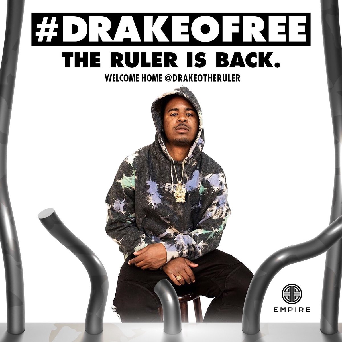 EMPIRE's tweet photo. At long last.... @IamMRMOSELY is home #DrakeoFree ✊ https://t.co/sRegRByzsf