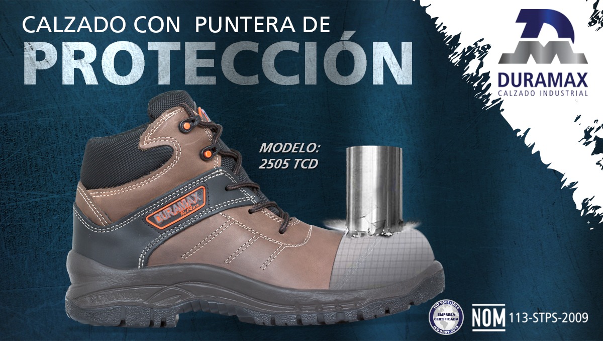 calzado con puntera de protección