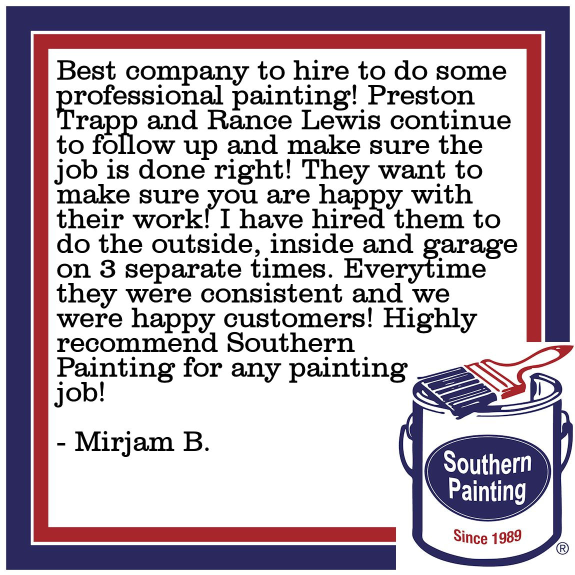 SP_NorthDallas's tweet photo. 🎉⭐️⭐️⭐️⭐️⭐️🎉
Excellent Service ✅
Competitive Pricing✅
Fantastic Results✅
Come experience the Southern Painting difference!
.
.
.
.
.
.
#LotsOfSatisfiedCustomers #Reviews #CustomerService #SouthernPainting #WeLoveHappyCustomers #ServiceIsKing https://t.co/KLLQEGcVO1