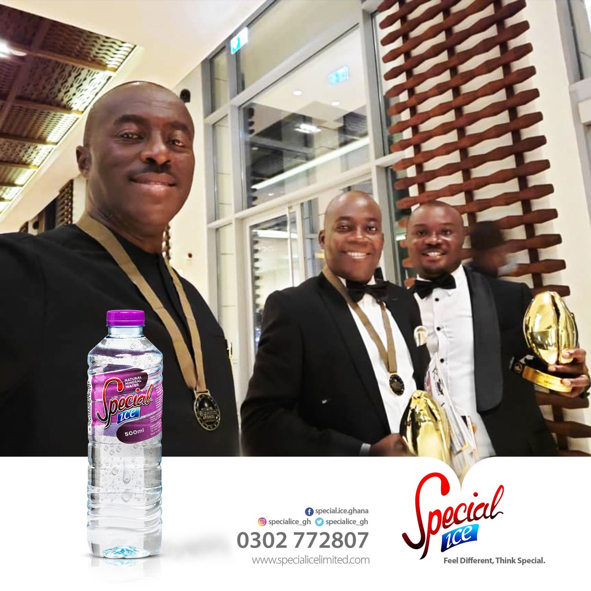 SpecialIce_gh's tweet photo. Special Ice Limited has grabbed two prestigious awards at the just ended Ghana Business Awards 2020 in Accra. The highlight was the ‘SOCIAL ENTREPRENEUR OF THE YEAR’ category to Dr. Ernest Ofori Sarpong and the ‘INDIGENOUS COMPANY OF THE YEAR’ award.
#FeelDifferentThinkSpecial https://t.co/GF1pYLk3qM