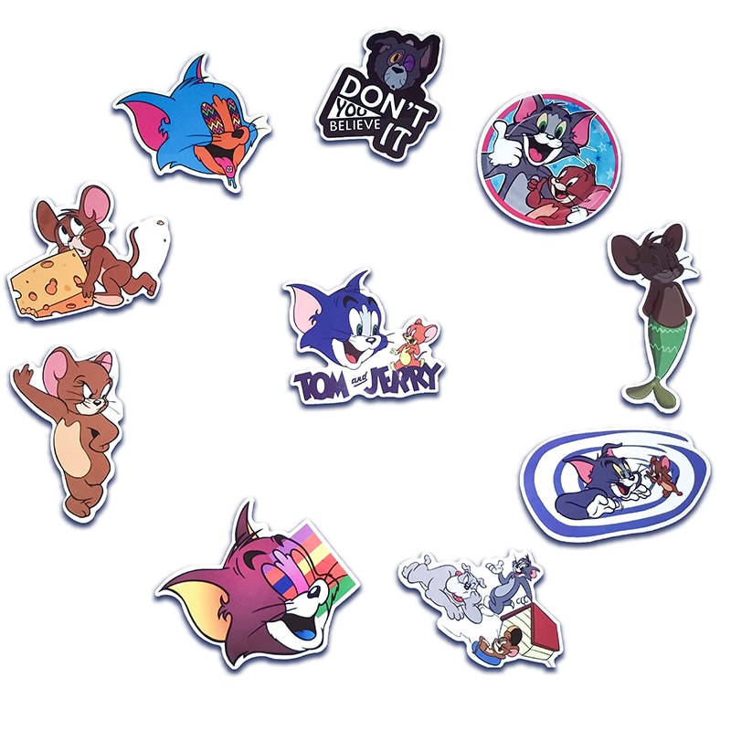 New post (15pcs Tom Cat Jerry Mouse Cartoon Car Stickers Comedy Waterproof Suitcase ...) has been published on  - velocidog.com/product/15pcs-…