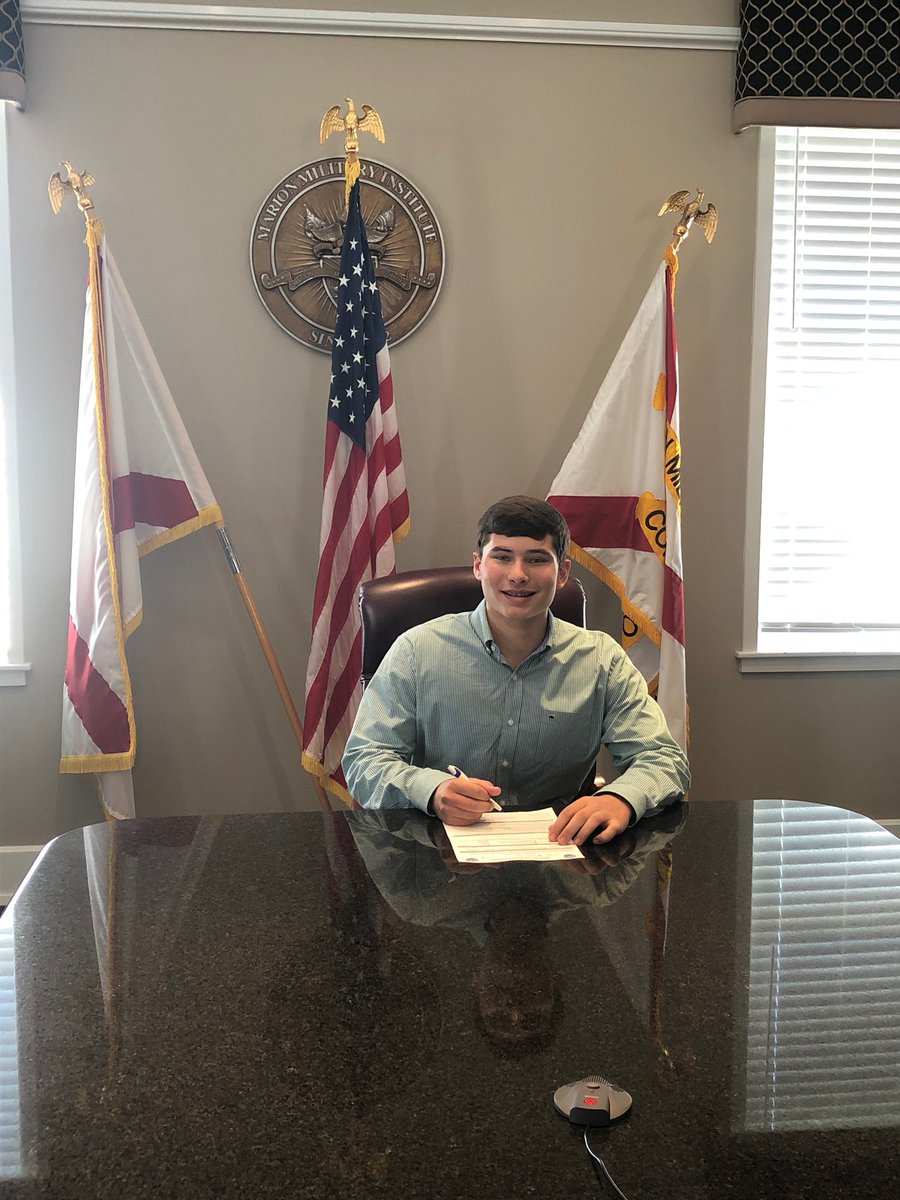shsbaseball4's tweet photo. Congrats to @AJCrock13 for signing to play at the next level for Marion Military Institute! #ThePack https://t.co/1Z58zpkVlA